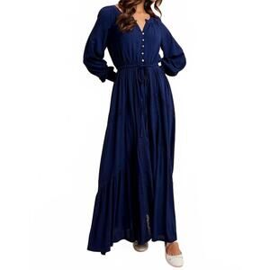 NEW IN-LOOM anne maxi dress in indigo